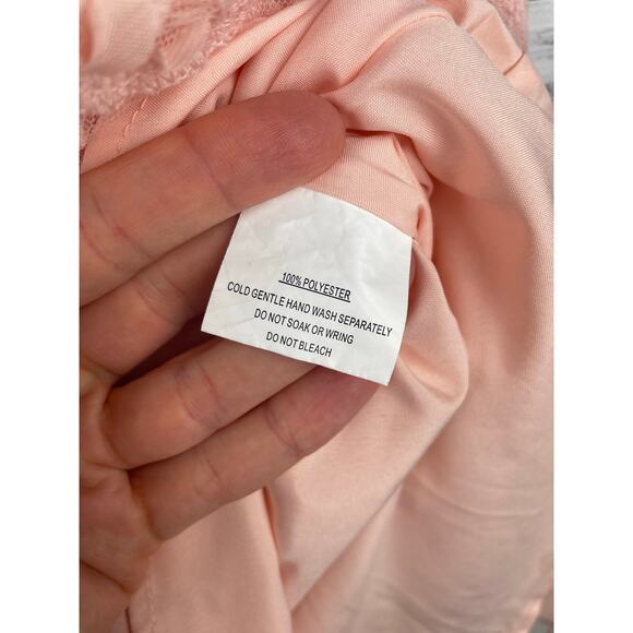 ANGEL BIBA Annalyn Strapless Mini Dress Pink NEW Floral Lace Fairy Princess S - Picture 7 of 13